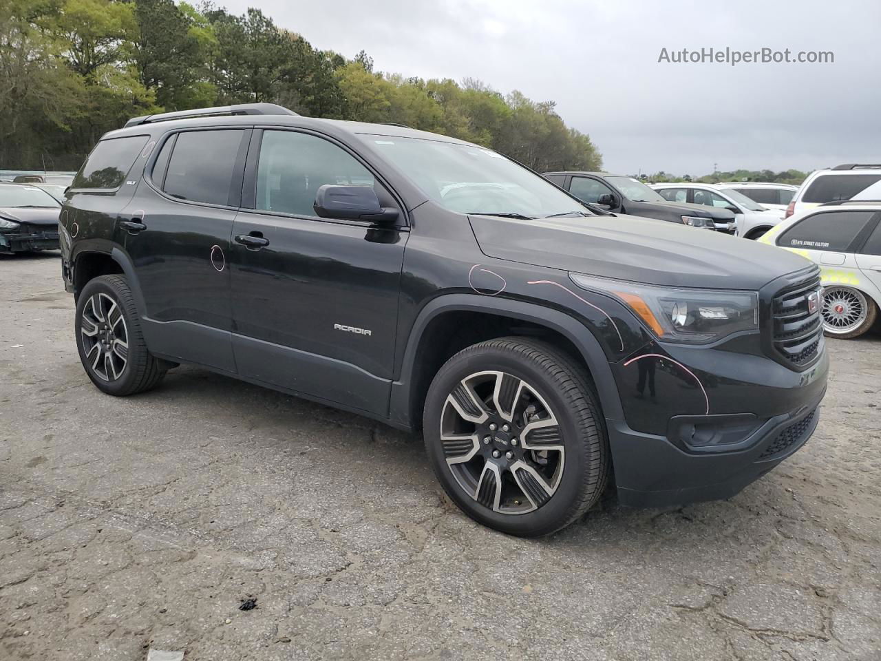 2019 Gmc Acadia Slt-1 Black vin: 1GKKNMLS7KZ261675