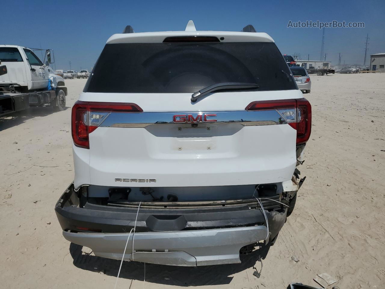 2020 Gmc Acadia Slt White vin: 1GKKNMLS7LZ184842