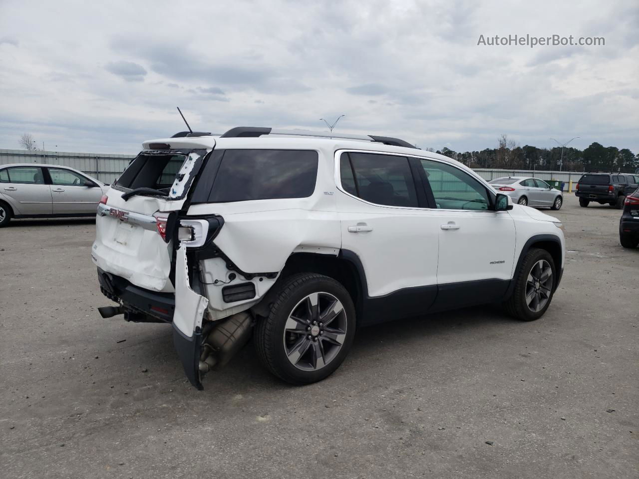 2019 Gmc Acadia Slt-2 Белый vin: 1GKKNNLS1KZ290563