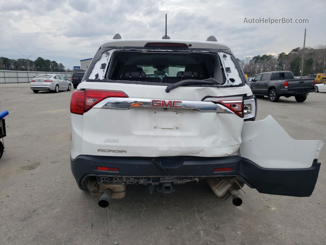 2019 Gmc Acadia Slt-2 Белый vin: 1GKKNNLS1KZ290563