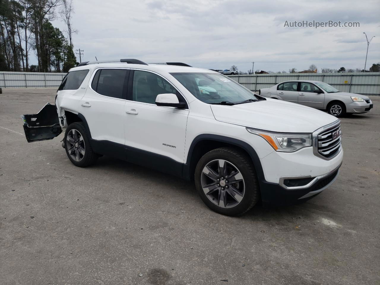 2019 Gmc Acadia Slt-2 Белый vin: 1GKKNNLS1KZ290563