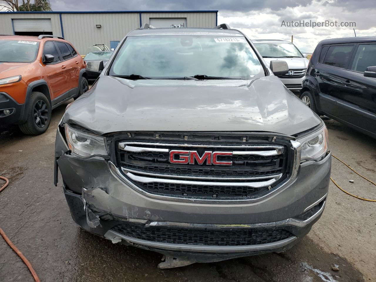 2019 Gmc Acadia Slt-2 Silver vin: 1GKKNNLS7KZ221991