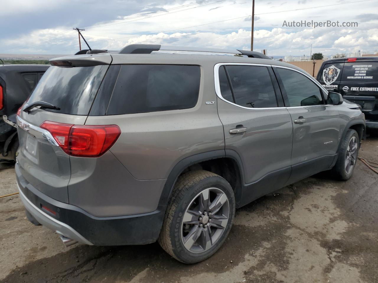 2019 Gmc Acadia Slt-2 Silver vin: 1GKKNNLS7KZ221991