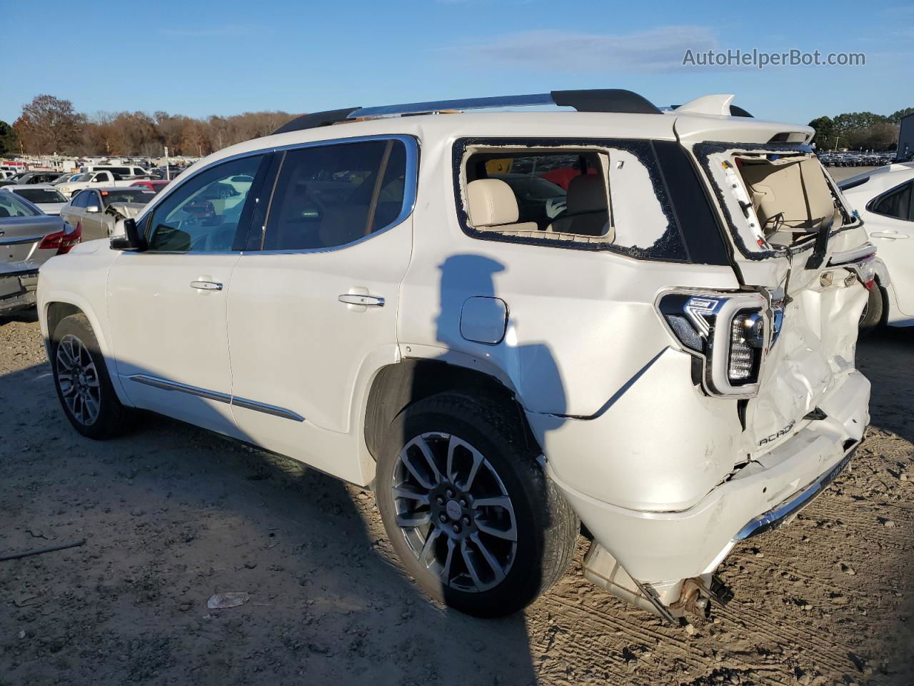 2020 Gmc Acadia Denali White vin: 1GKKNPLS2LZ232829