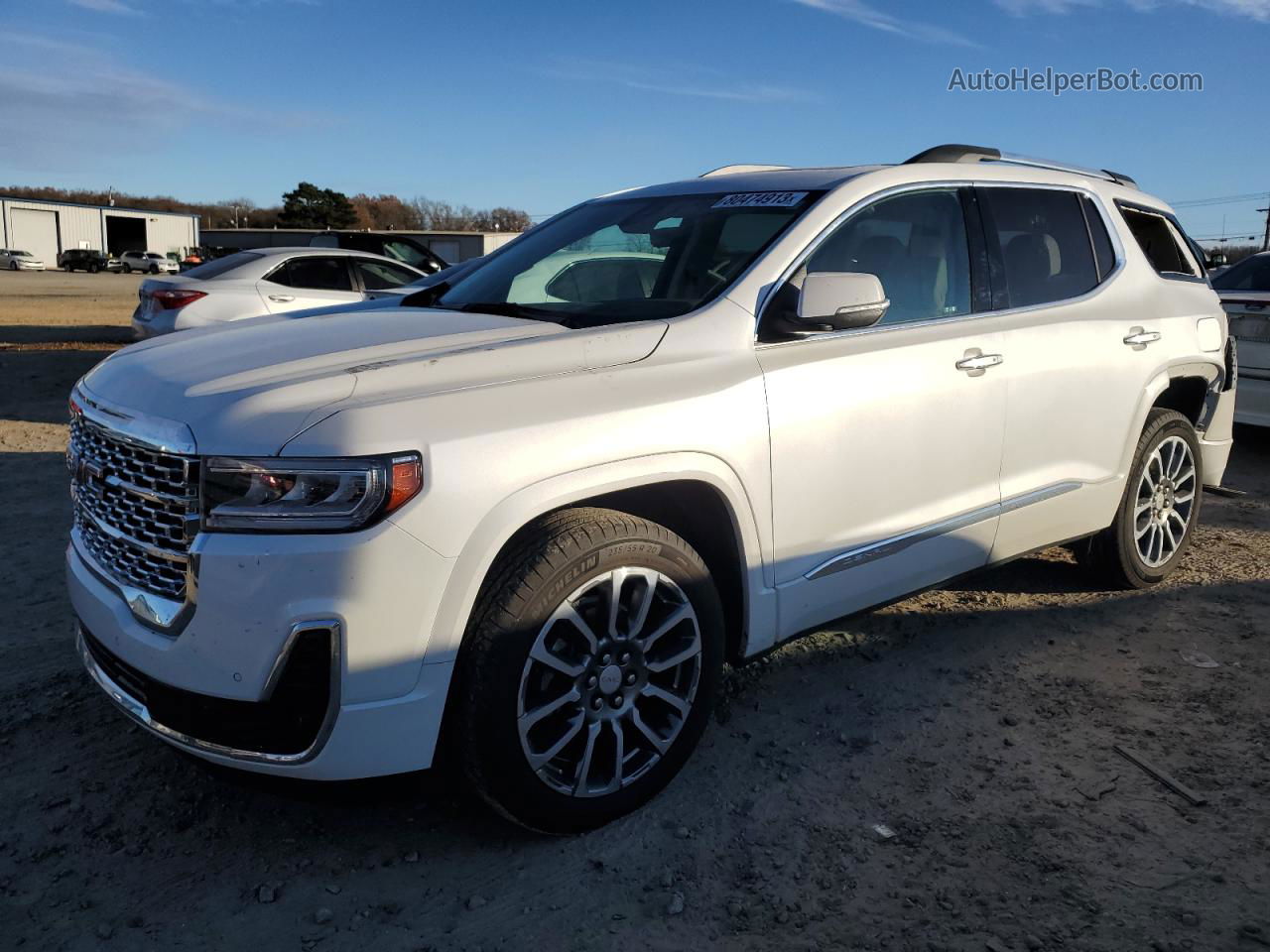 2020 Gmc Acadia Denali White vin: 1GKKNPLS2LZ232829