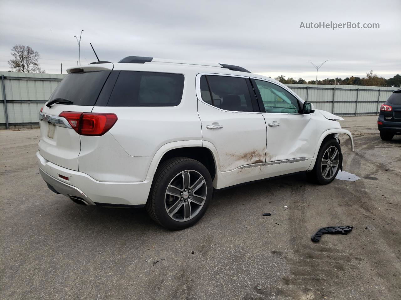 2019 Gmc Acadia Denali White vin: 1GKKNPLS4KZ161406