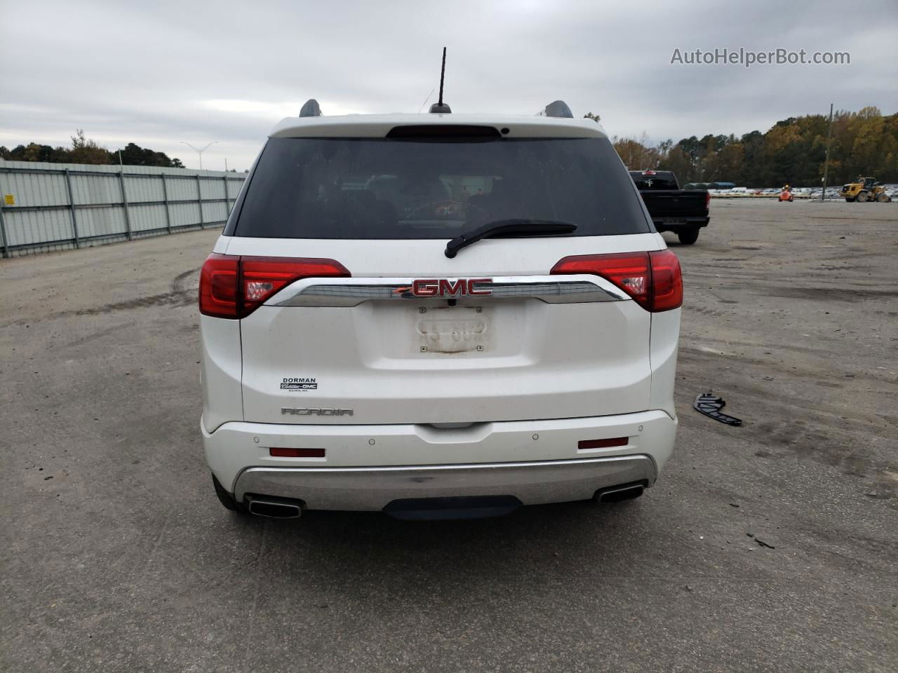 2019 Gmc Acadia Denali White vin: 1GKKNPLS4KZ161406