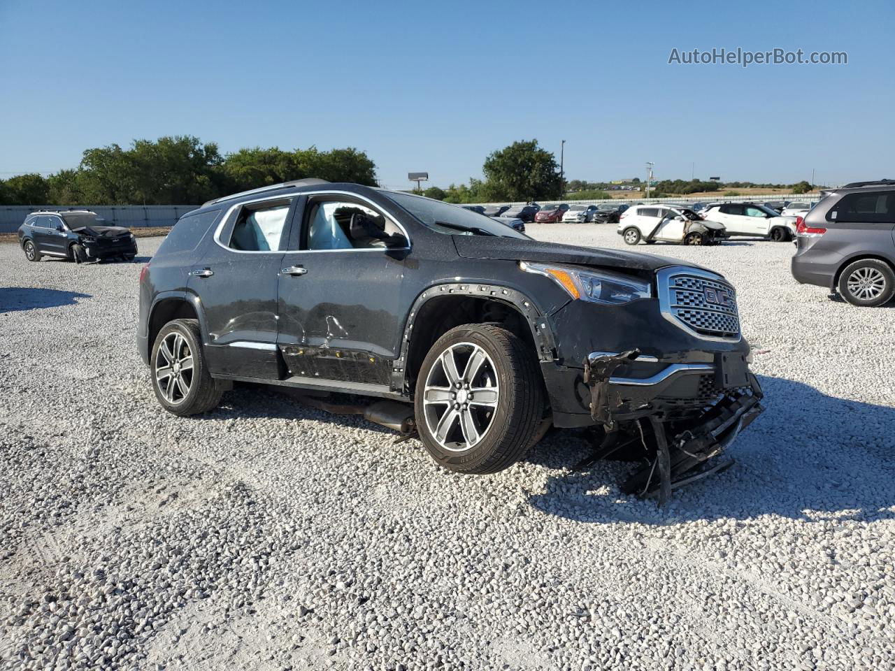 2019 Gmc Acadia Denali Черный vin: 1GKKNPLS4KZ300451