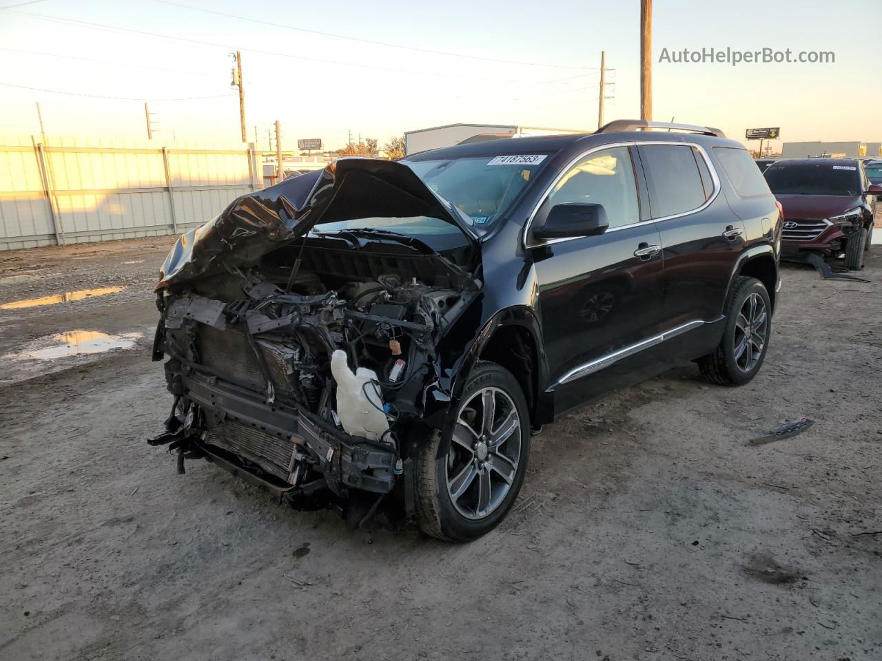 2019 Gmc Acadia Denali Black vin: 1GKKNPLS5KZ195967