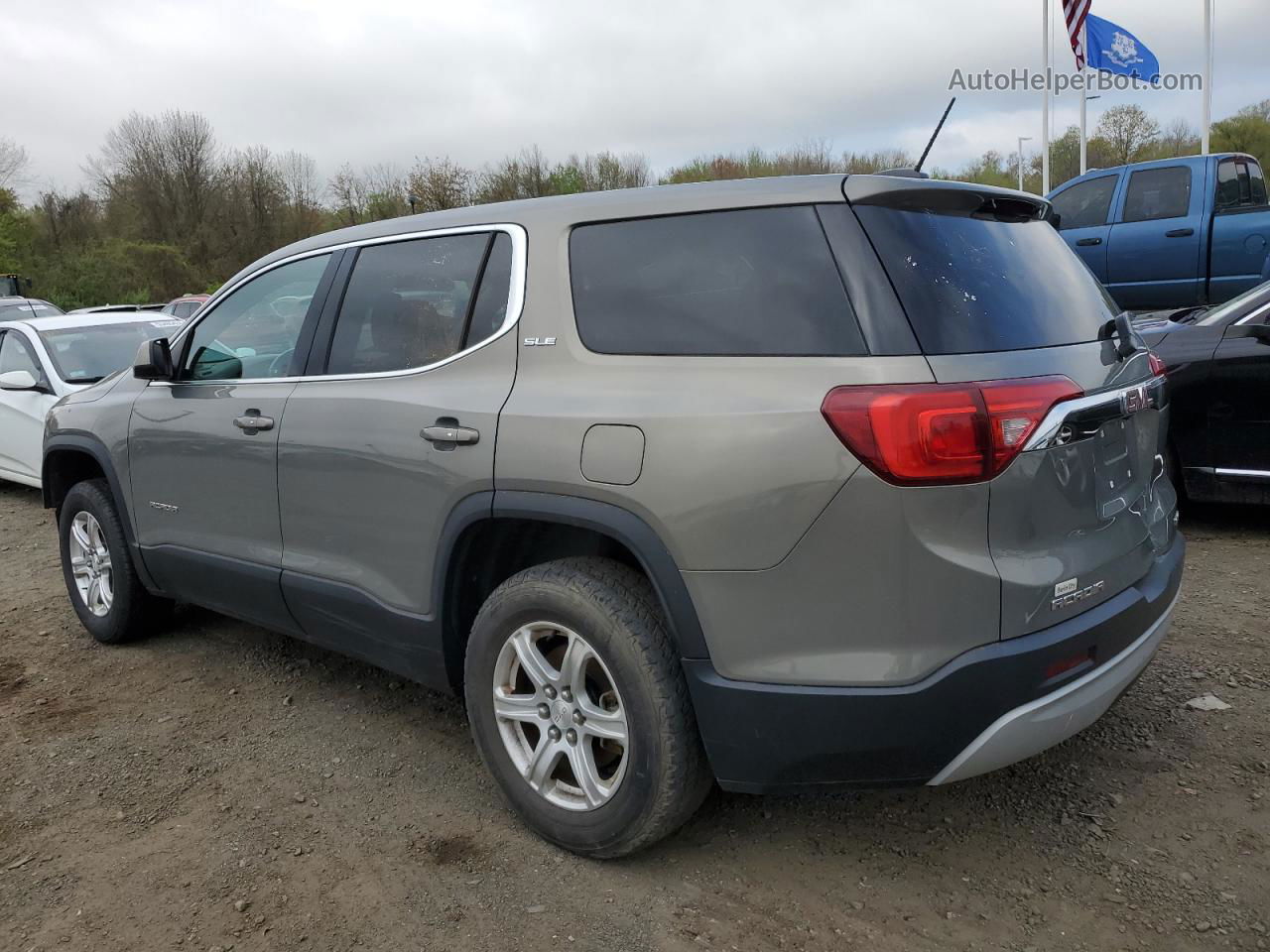 2019 Gmc Acadia Sle Silver vin: 1GKKNRLA3KZ109462