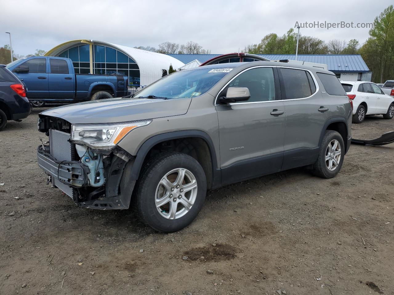 2019 Gmc Acadia Sle Silver vin: 1GKKNRLA3KZ109462