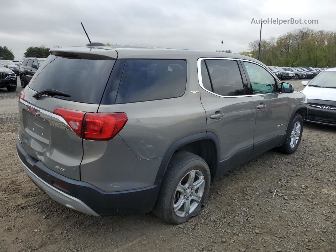 2019 Gmc Acadia Sle Silver vin: 1GKKNRLA3KZ109462