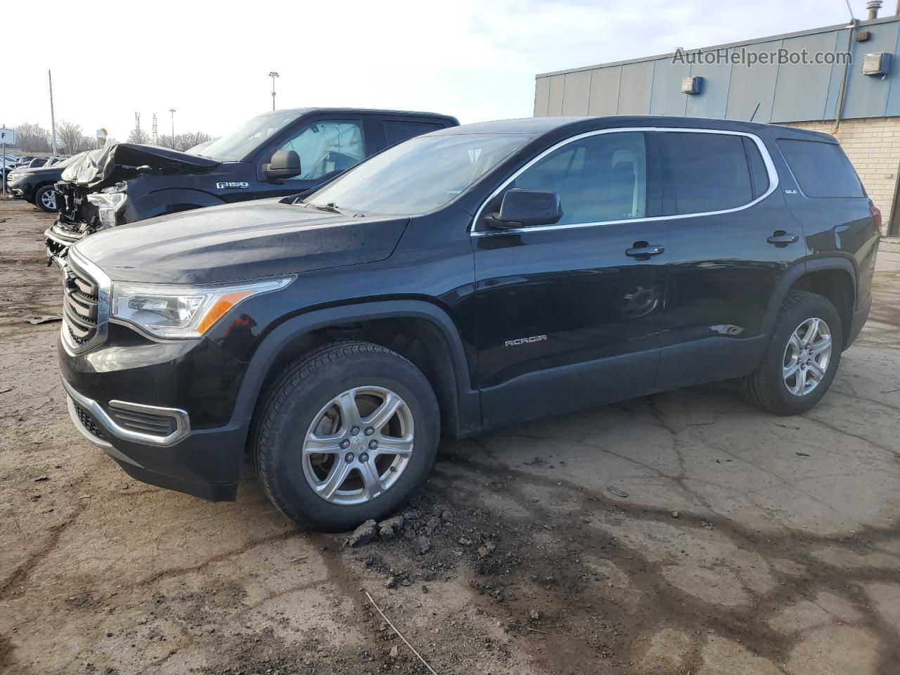 2019 Gmc Acadia Sle Black vin: 1GKKNRLA5KZ283209