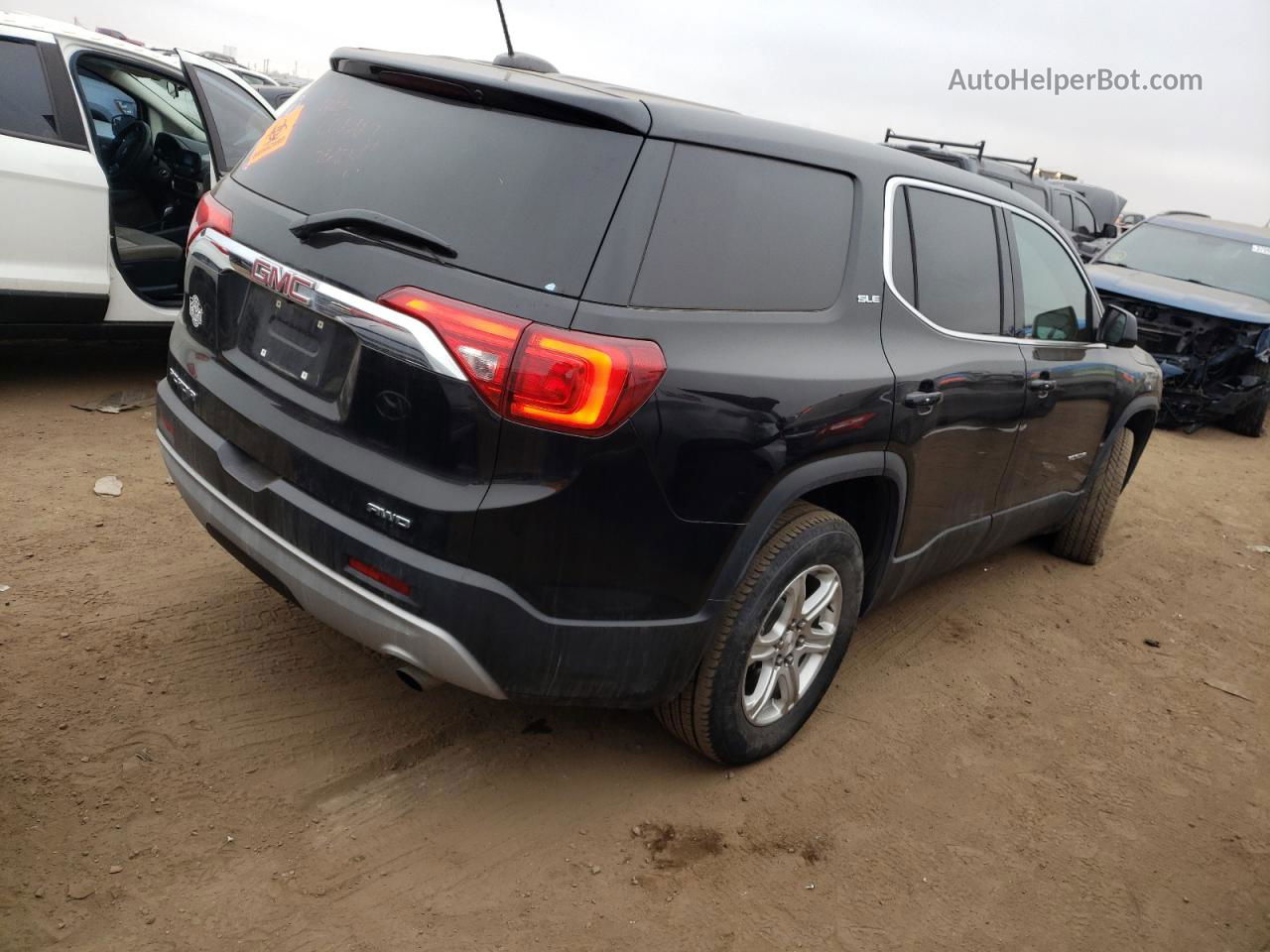 2019 Gmc Acadia Sle Черный vin: 1GKKNRLA8KZ129173