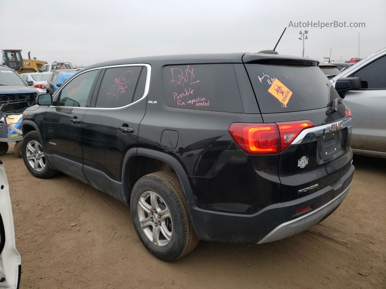 2019 Gmc Acadia Sle Black vin: 1GKKNRLA8KZ129173