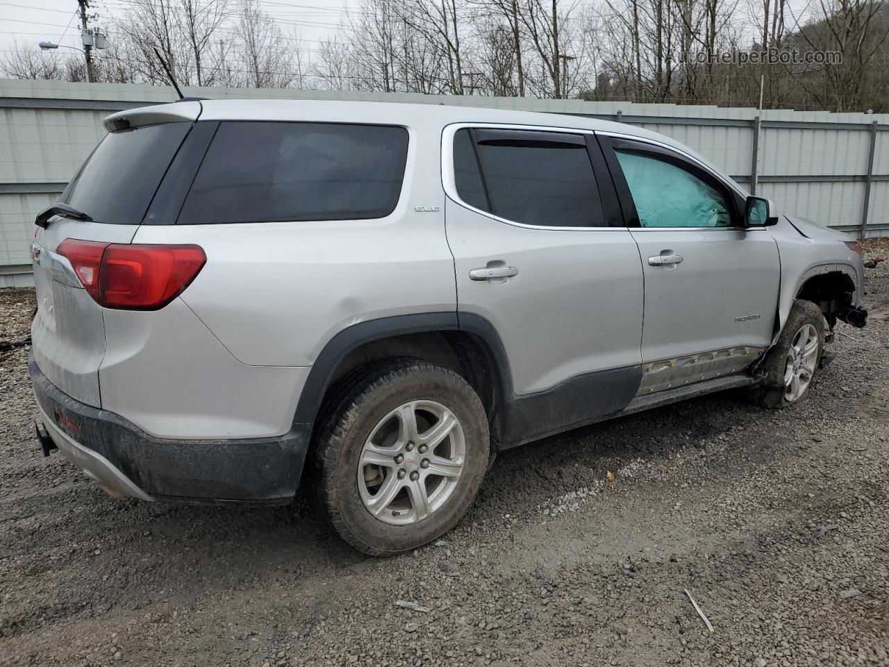 2019 Gmc Acadia Sle Silver vin: 1GKKNRLA8KZ244985