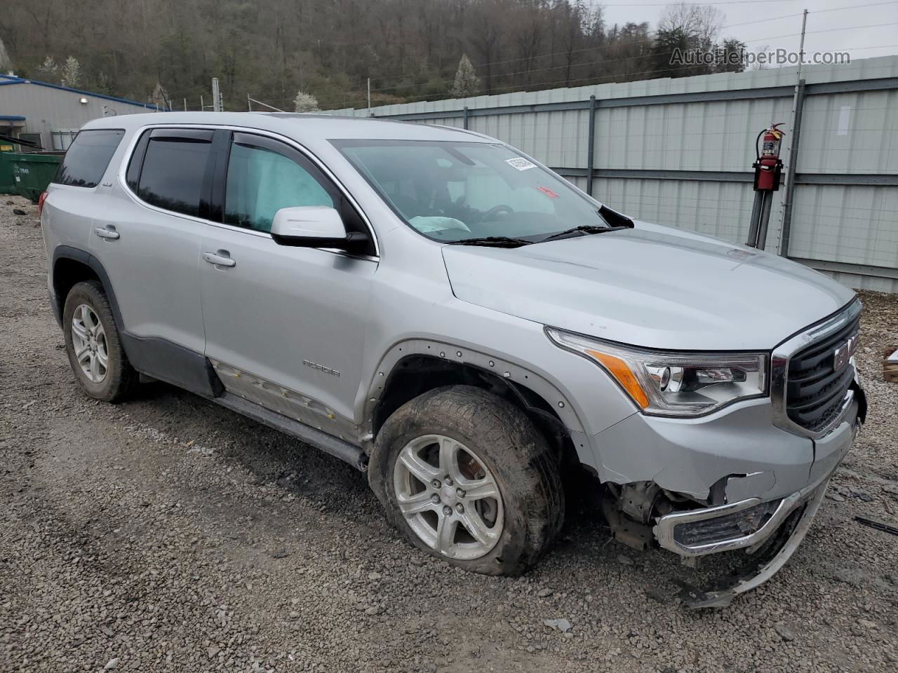 2019 Gmc Acadia Sle Silver vin: 1GKKNRLA8KZ244985