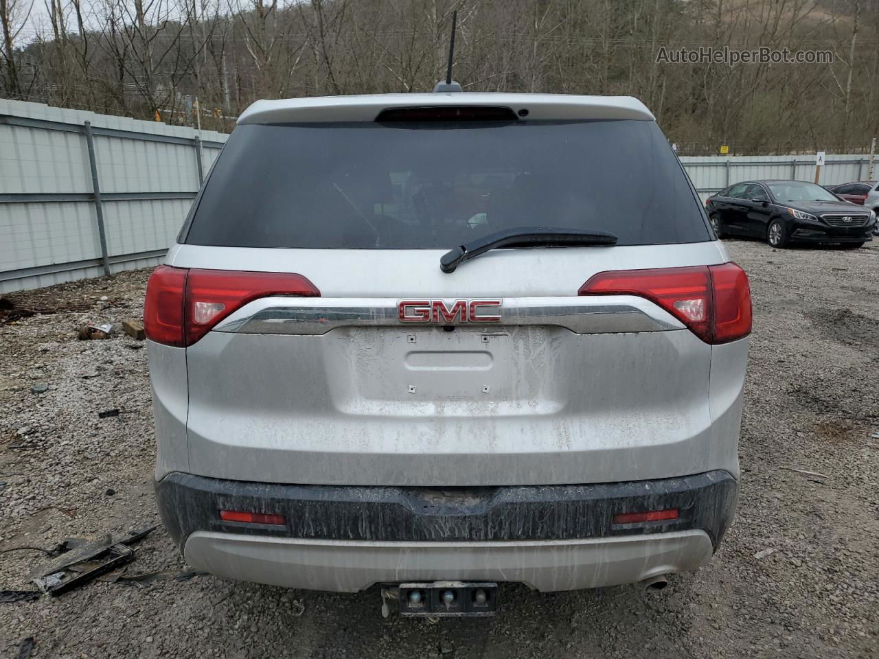 2019 Gmc Acadia Sle Silver vin: 1GKKNRLA8KZ244985