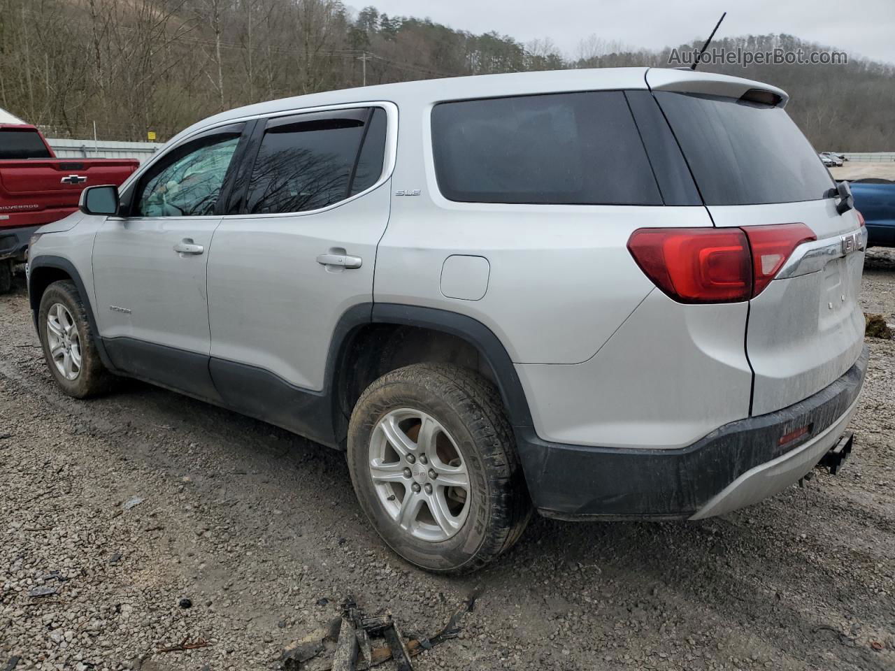 2019 Gmc Acadia Sle Silver vin: 1GKKNRLA8KZ244985