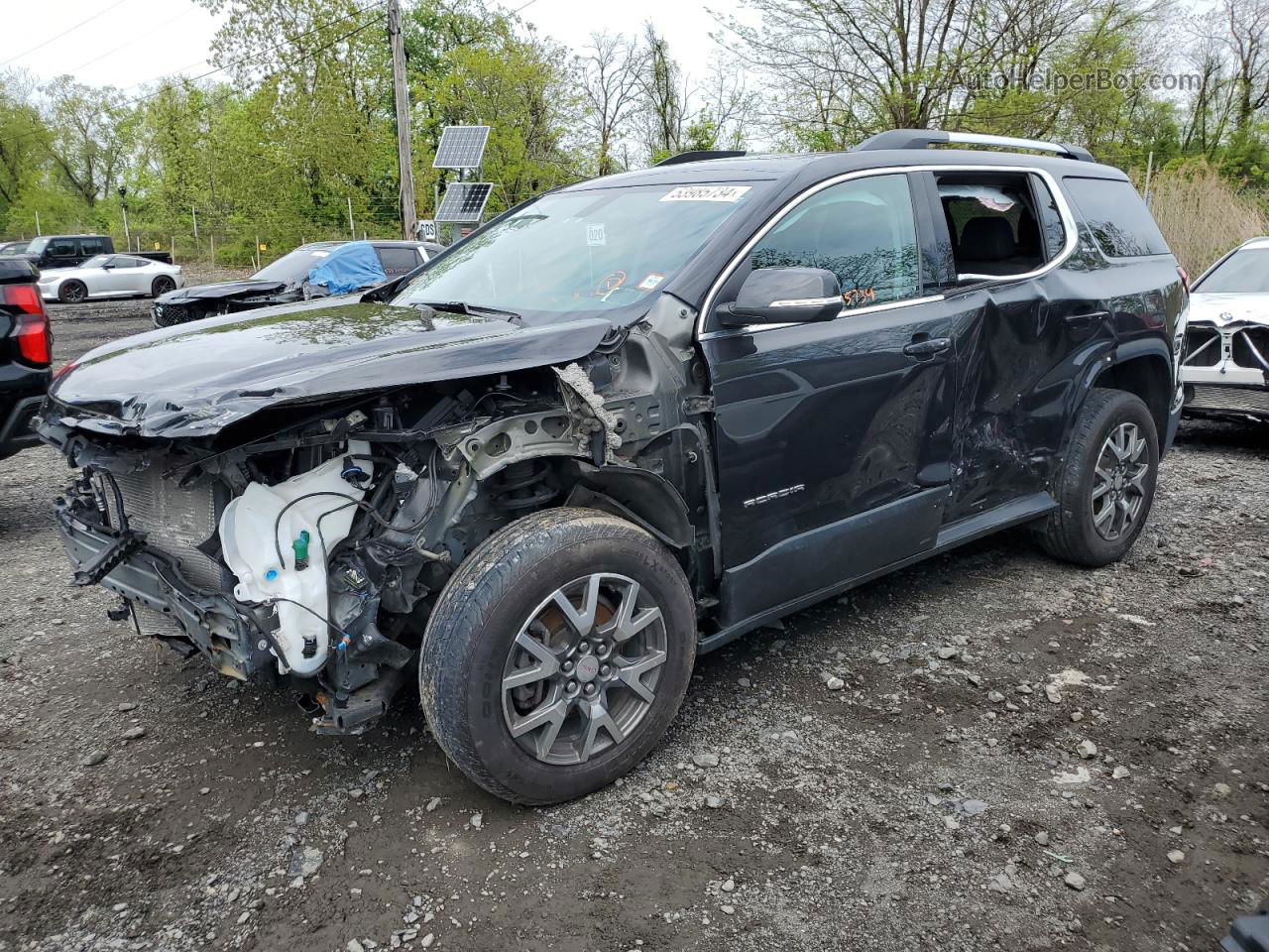 2020 Gmc Acadia Sle Black vin: 1GKKNRLS4LZ211542