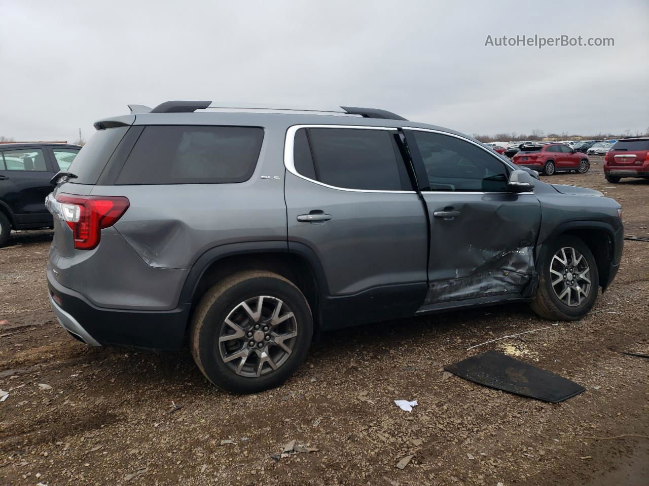 2020 Gmc Acadia Sle Gray vin: 1GKKNRLSXLZ157373