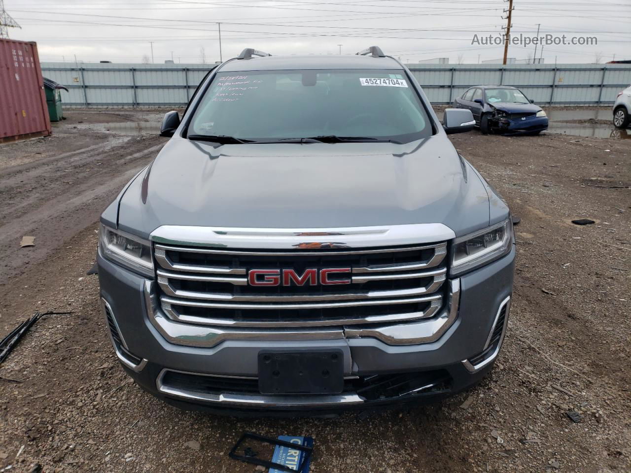 2020 Gmc Acadia Sle Gray vin: 1GKKNRLSXLZ157373