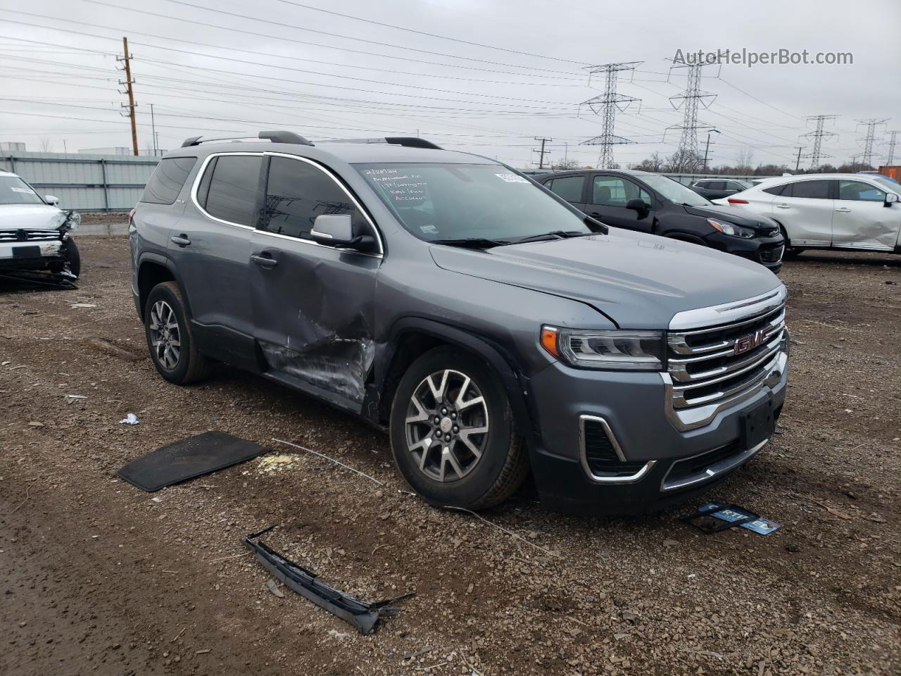 2020 Gmc Acadia Sle Gray vin: 1GKKNRLSXLZ157373