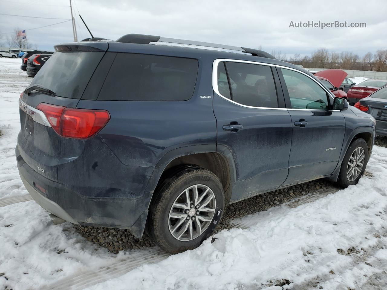 2019 Gmc Acadia Sle Синий vin: 1GKKNSLS3KZ193931