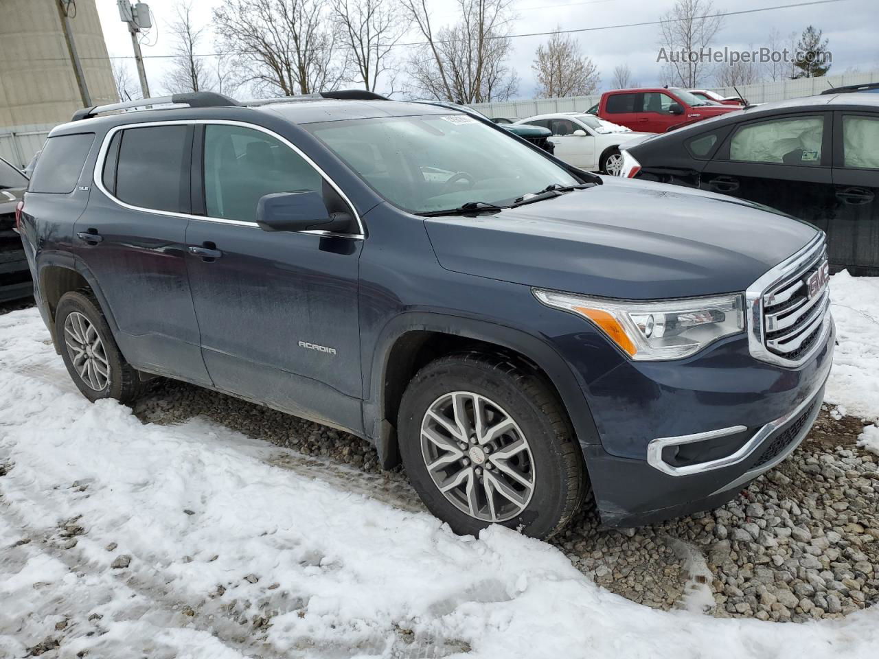 2019 Gmc Acadia Sle Синий vin: 1GKKNSLS3KZ193931