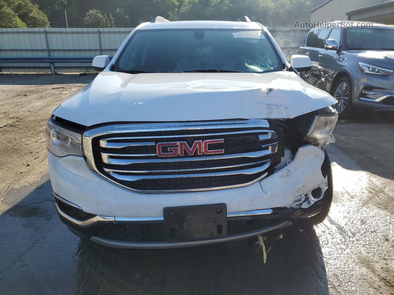 2019 Gmc Acadia Sle White vin: 1GKKNSLS5KZ249674