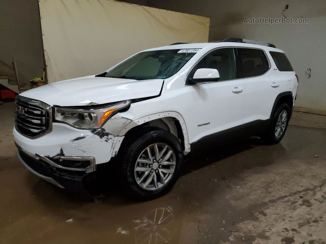 2019 Gmc Acadia Sle White vin: 1GKKNSLS8KZ266212