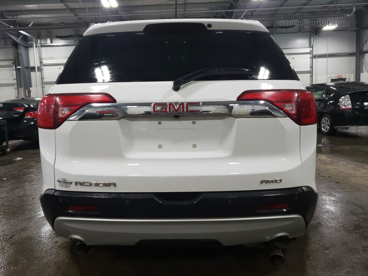 2019 Gmc Acadia Slt-1 Белый vin: 1GKKNULS0KZ225410