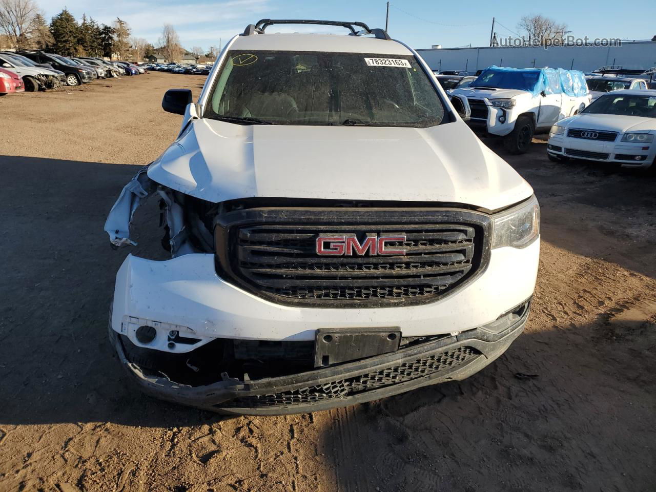 2019 Gmc Acadia Slt-1 Белый vin: 1GKKNULS0KZ290189