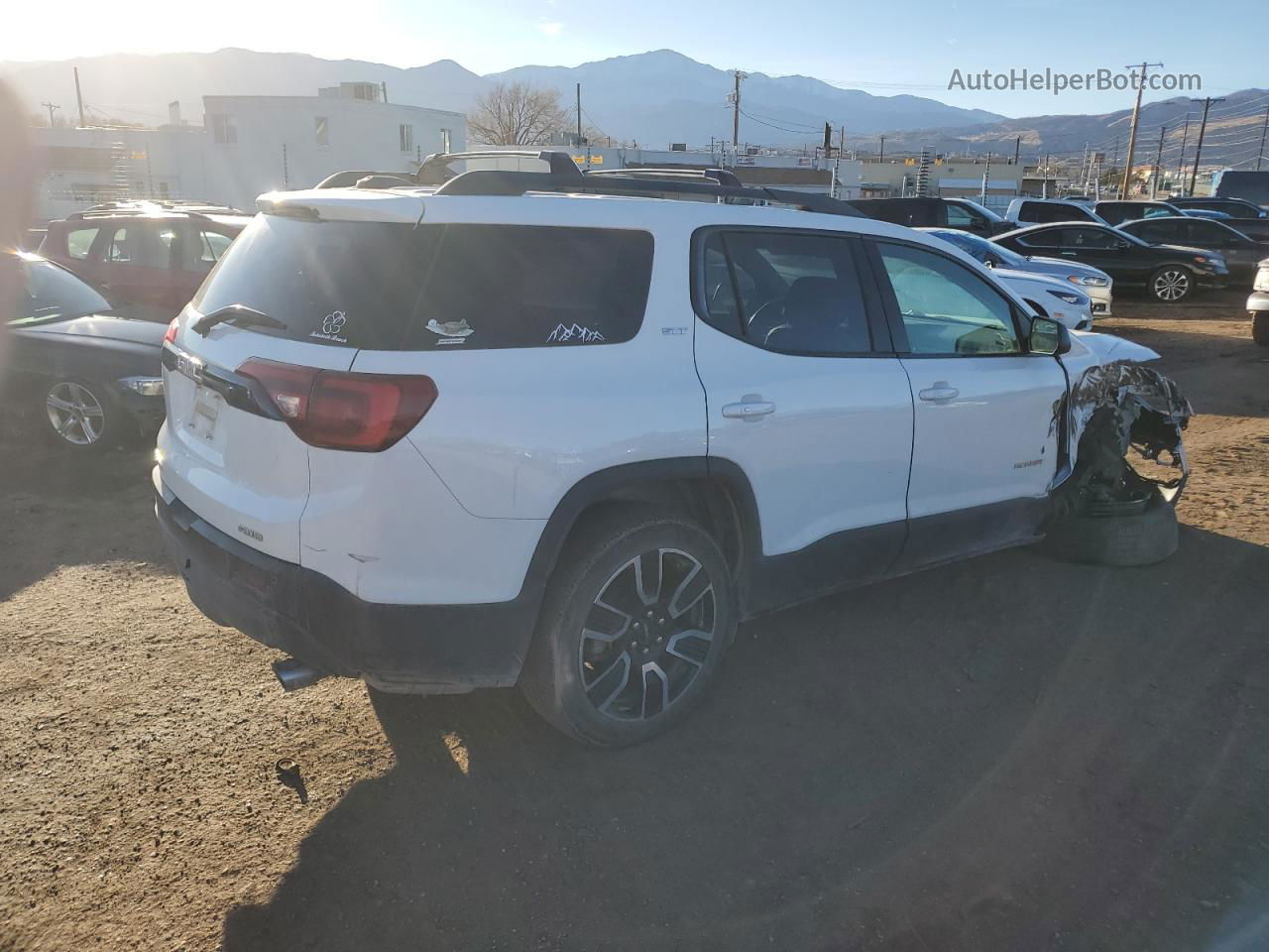 2019 Gmc Acadia Slt-1 White vin: 1GKKNULS0KZ290189