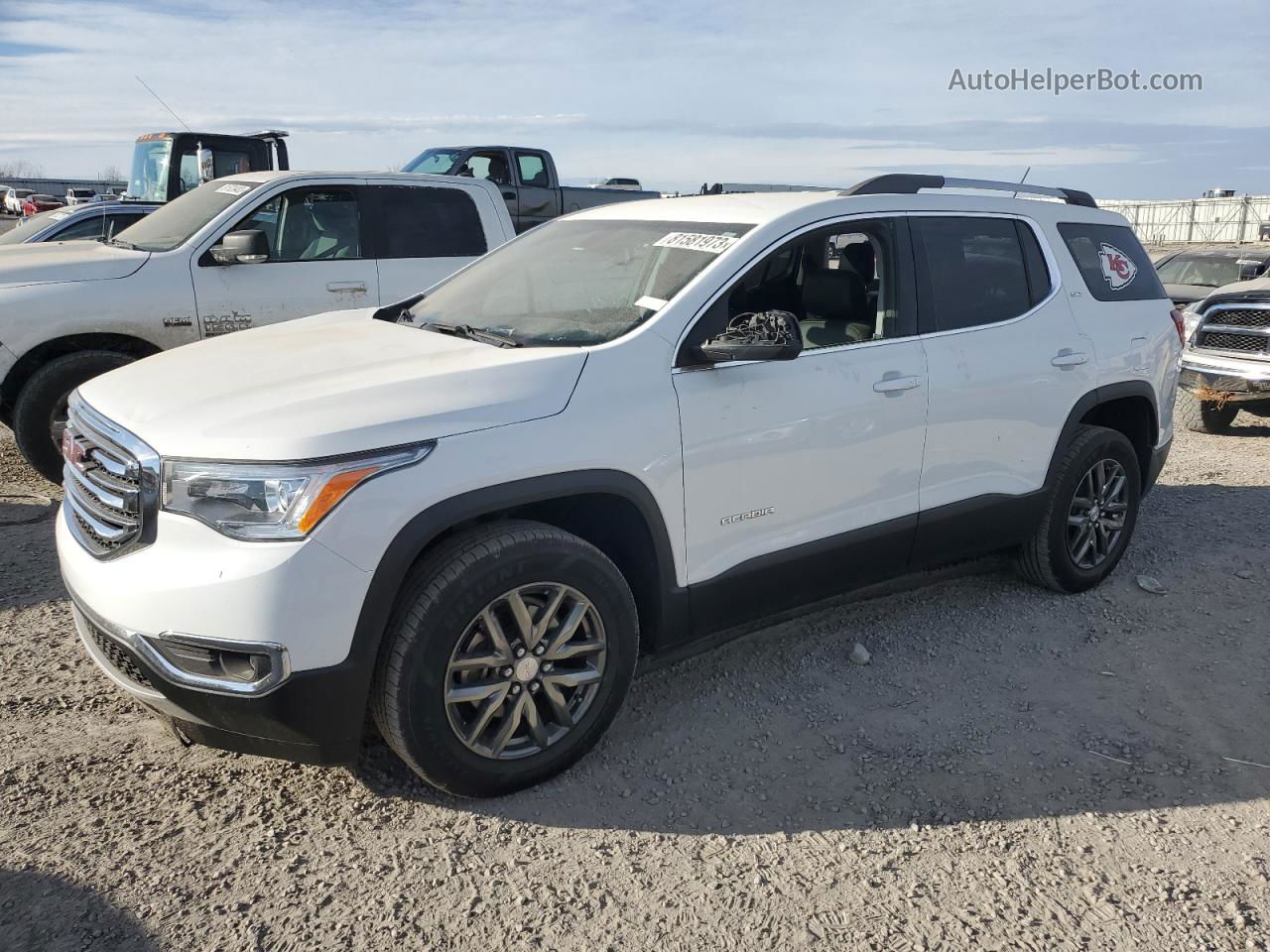 2019 Gmc Acadia Slt-1 Белый vin: 1GKKNULS1KZ261073