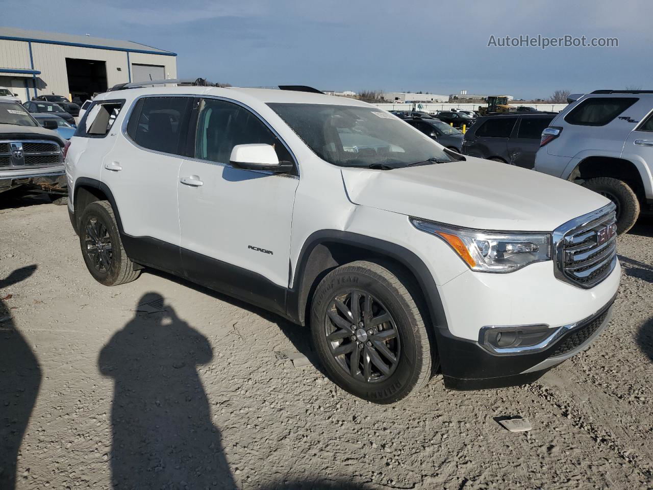 2019 Gmc Acadia Slt-1 Белый vin: 1GKKNULS1KZ261073