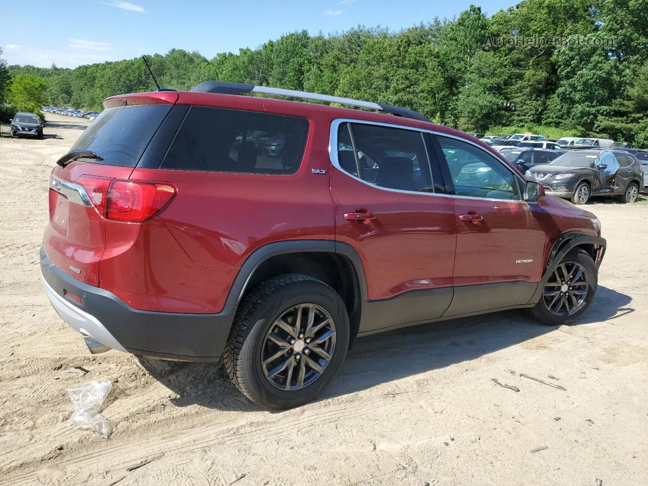 2019 Gmc Acadia Slt-1 Burgundy vin: 1GKKNULS2KZ224422