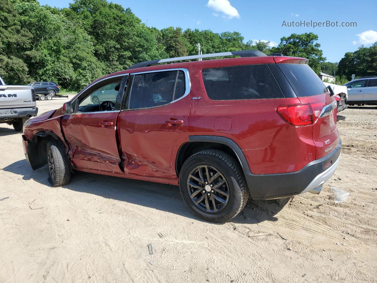 2019 Gmc Acadia Slt-1 Burgundy vin: 1GKKNULS2KZ224422