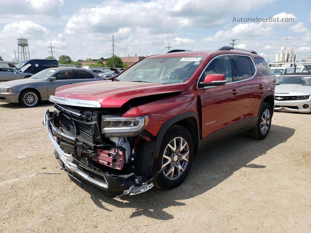 2020 Gmc Acadia Slt Красный vin: 1GKKNULS3LZ211292