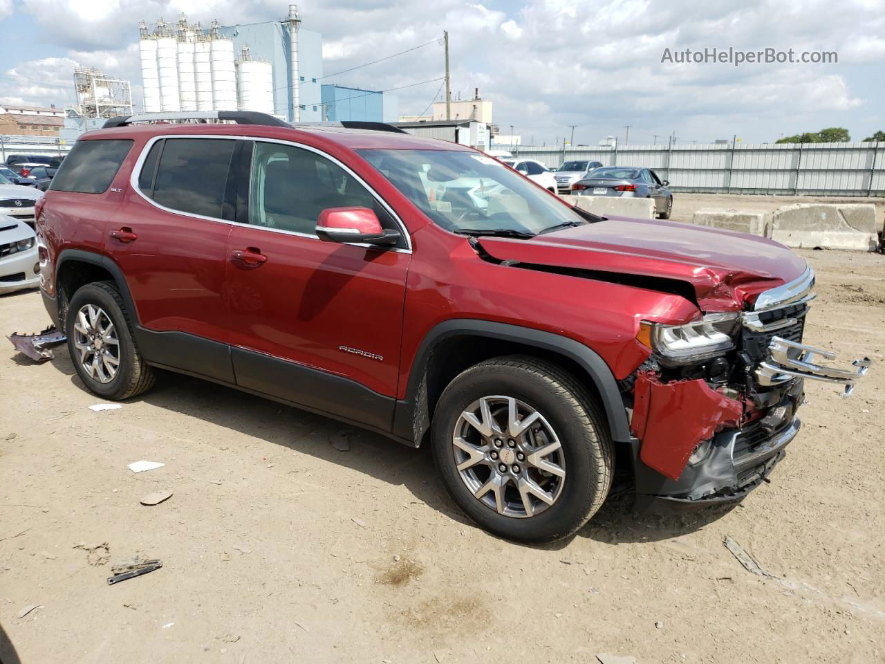 2020 Gmc Acadia Slt Red vin: 1GKKNULS3LZ211292