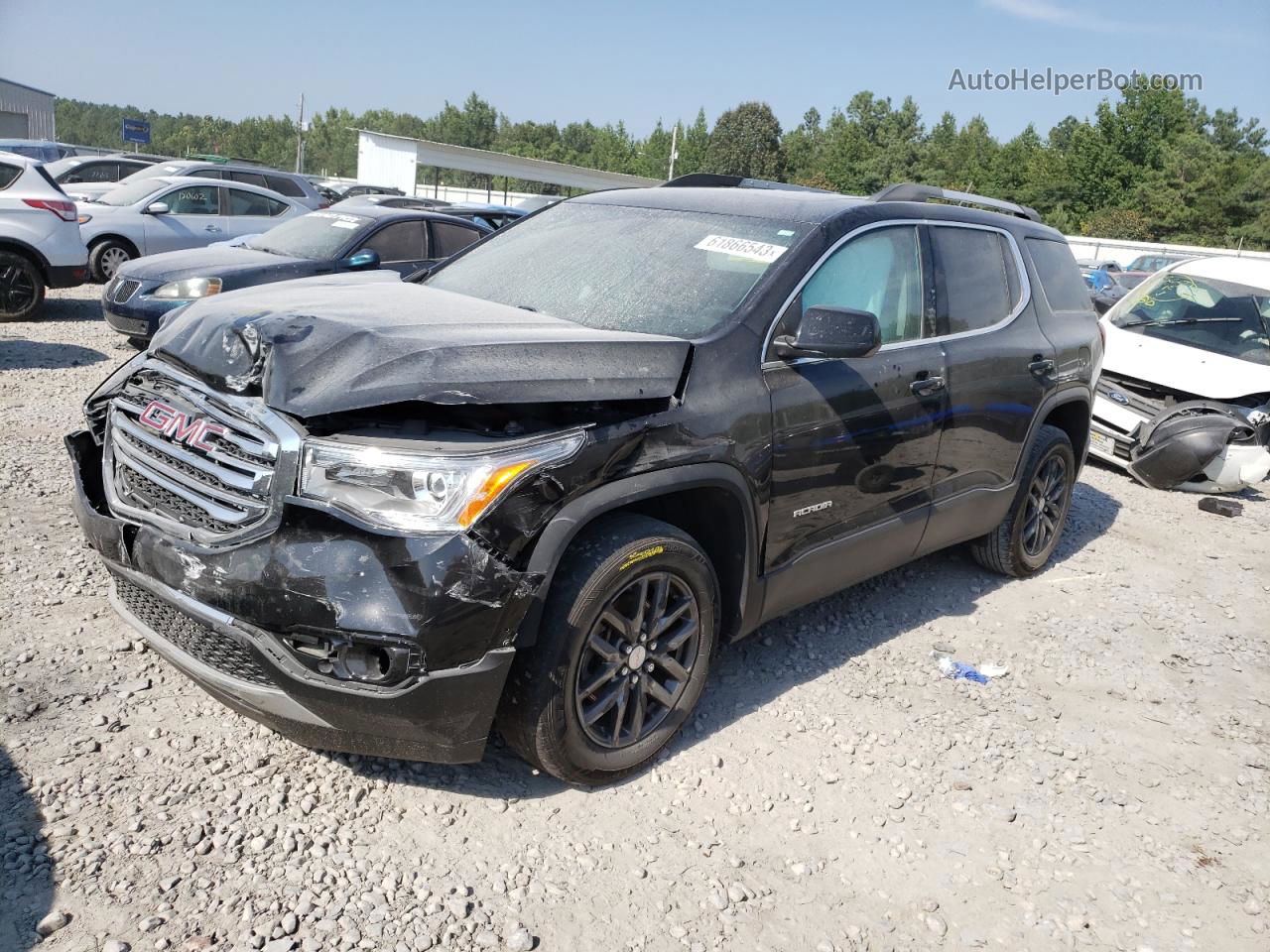 2019 Gmc Acadia Slt-1 Black vin: 1GKKNULS7KZ111212