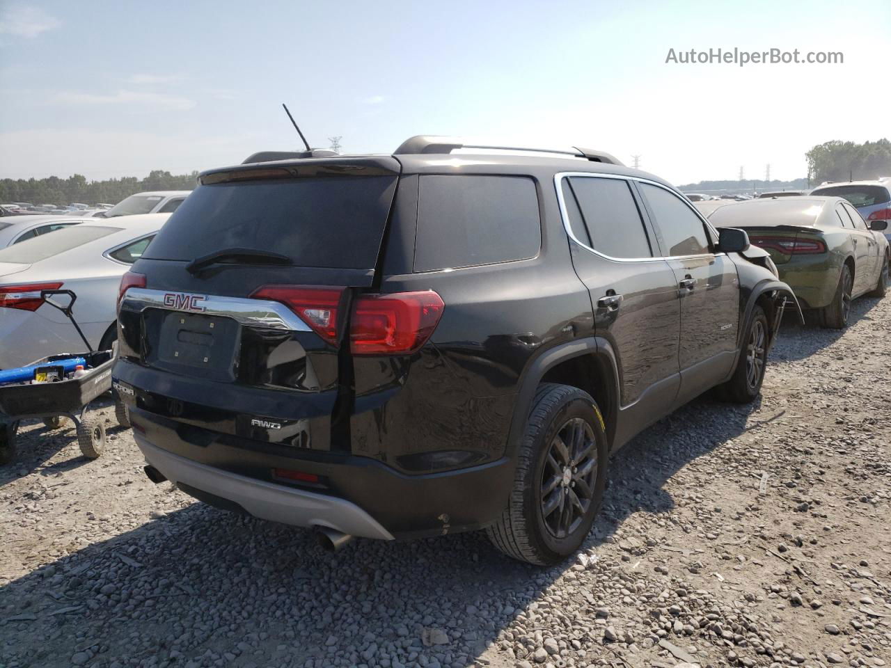 2019 Gmc Acadia Slt-1 Black vin: 1GKKNULS7KZ111212