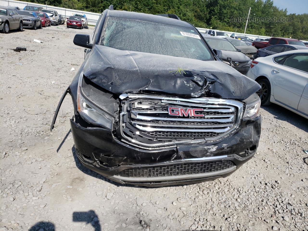 2019 Gmc Acadia Slt-1 Black vin: 1GKKNULS7KZ111212