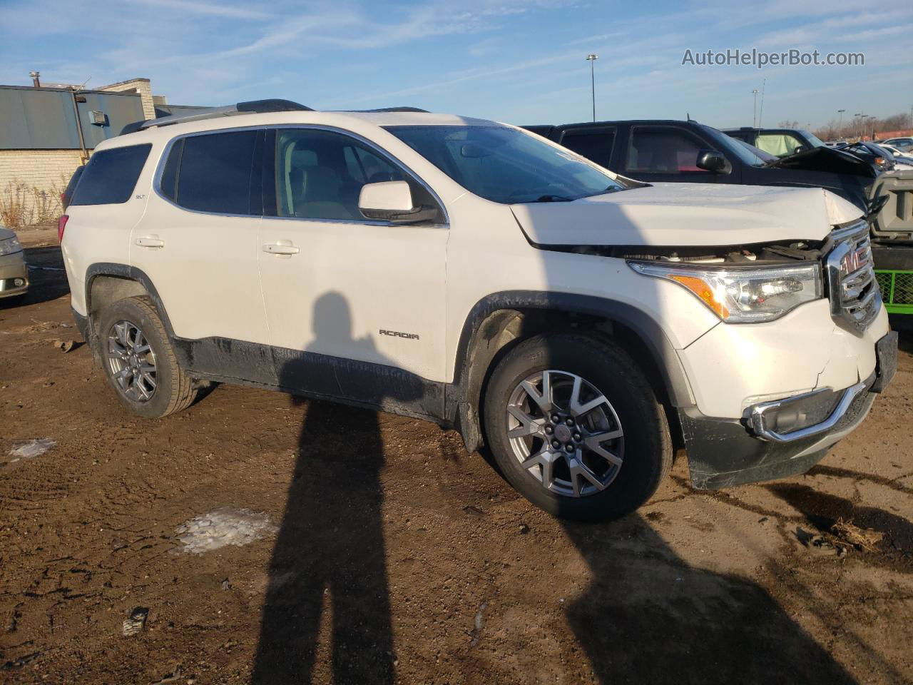 2019 Gmc Acadia Slt-1 Белый vin: 1GKKNULS8KZ113924