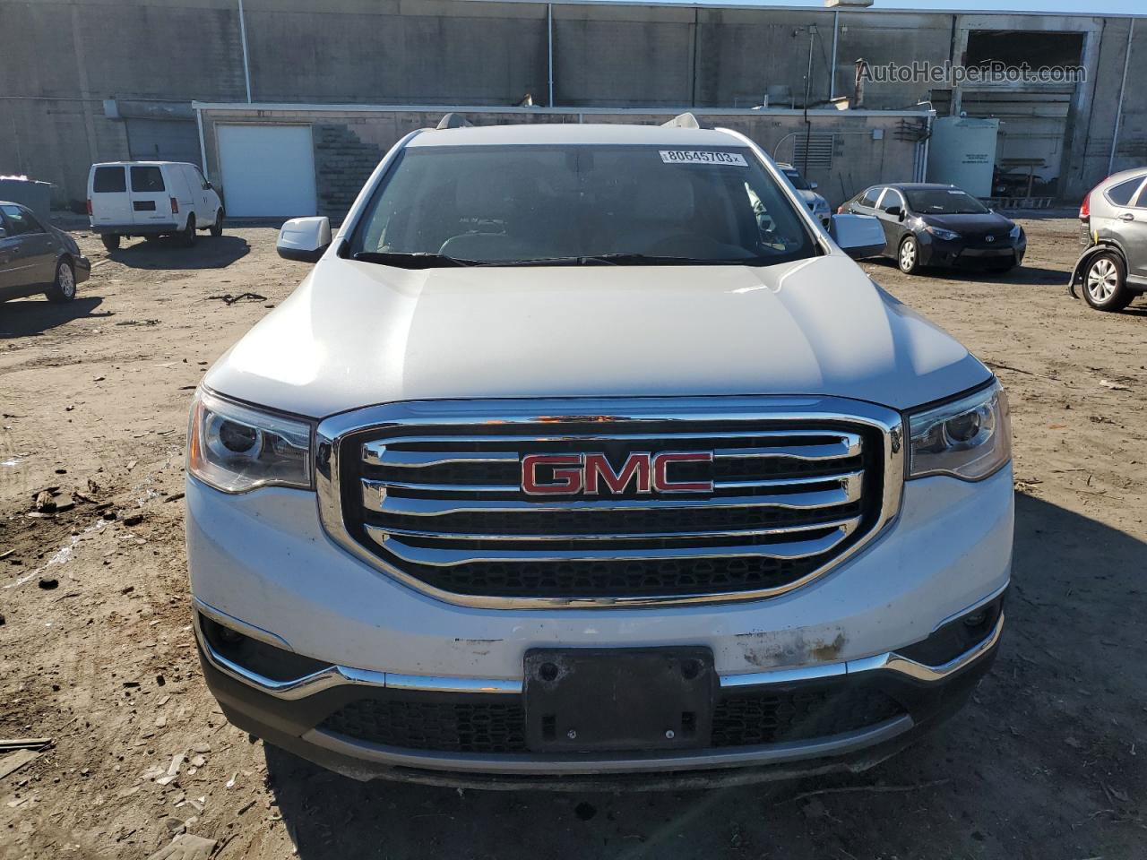 2019 Gmc Acadia Slt-1 Белый vin: 1GKKNULS9KZ139674