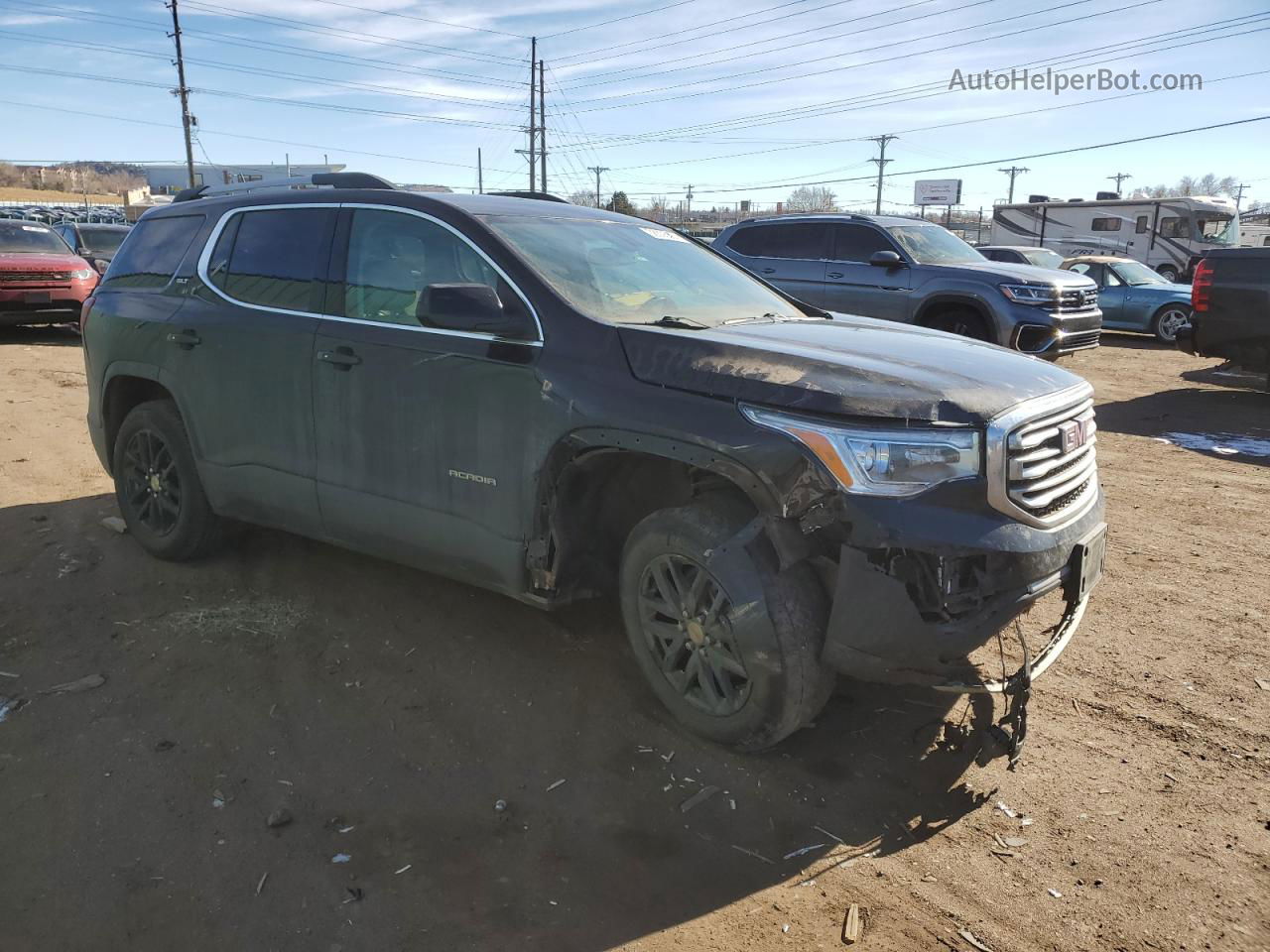 2019 Gmc Acadia Slt-1 Черный vin: 1GKKNULS9KZ160511