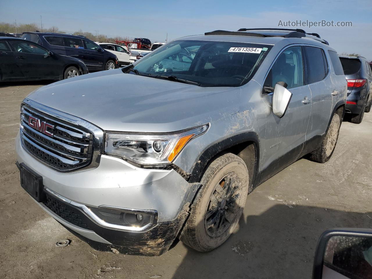 2019 Gmc Acadia Slt-1 Серебряный vin: 1GKKNULS9KZ208251