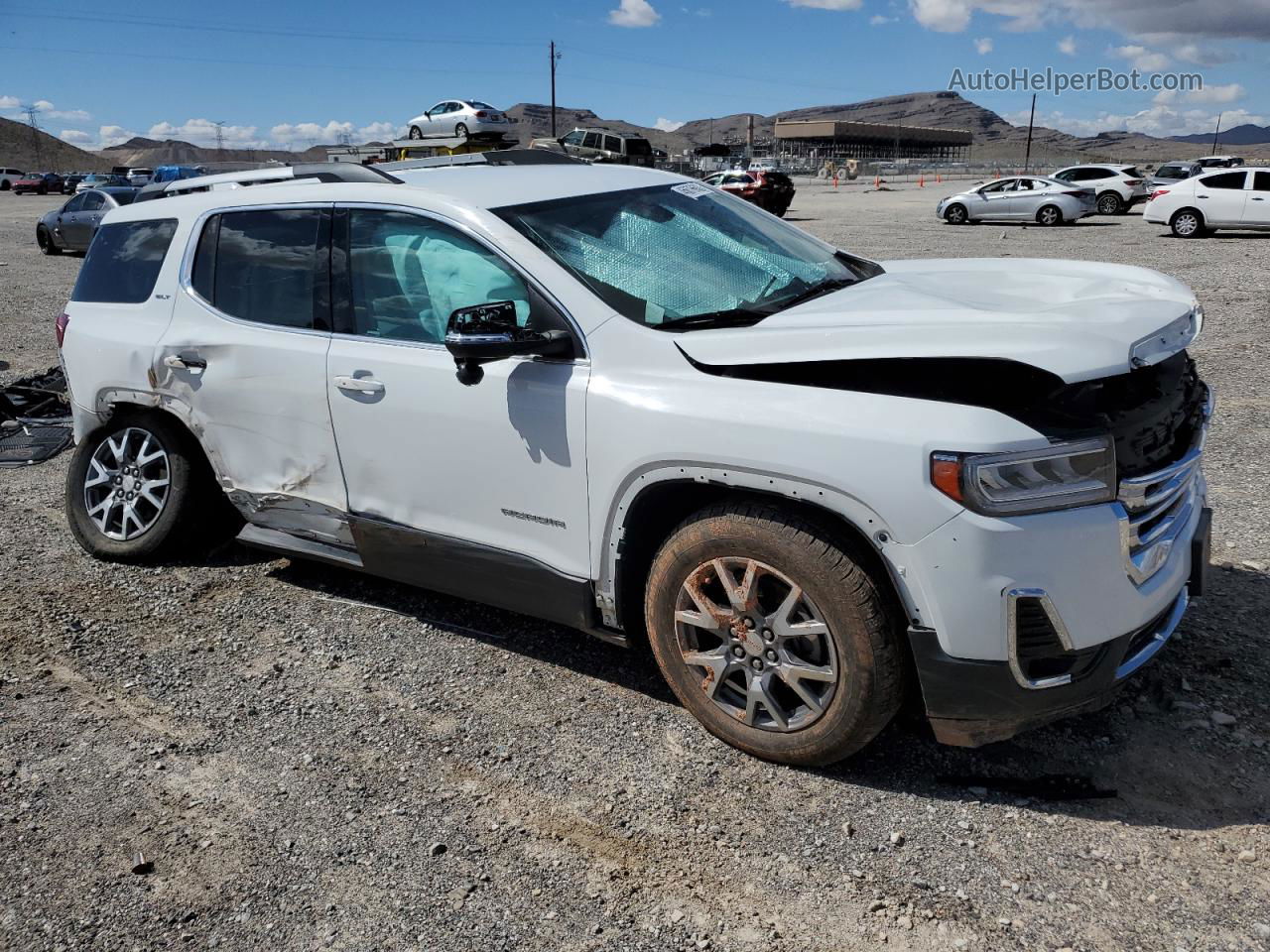 2020 Gmc Acadia Slt Белый vin: 1GKKNULS9LZ131060