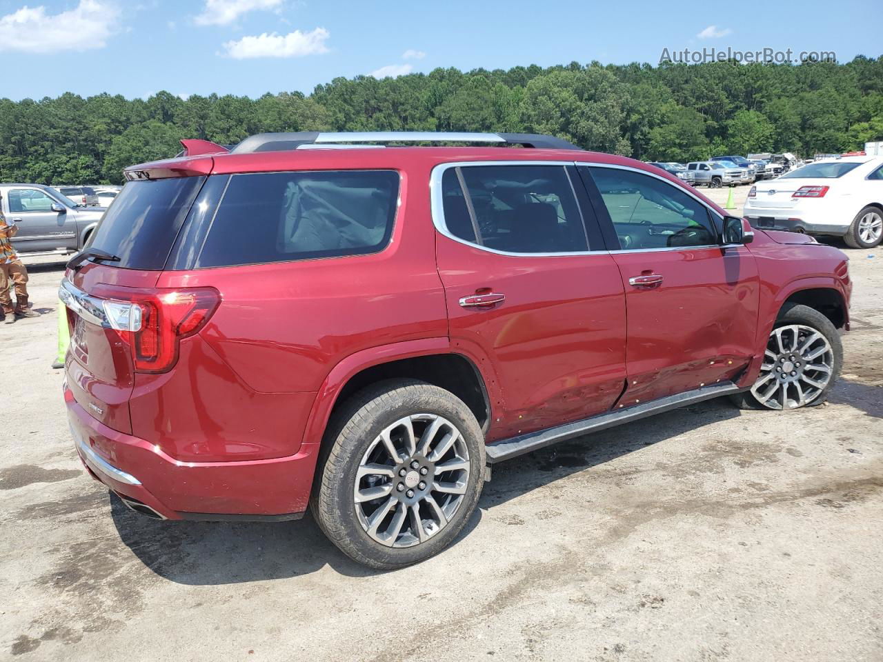 2020 Gmc Acadia Denali Red vin: 1GKKNXLS0LZ206973