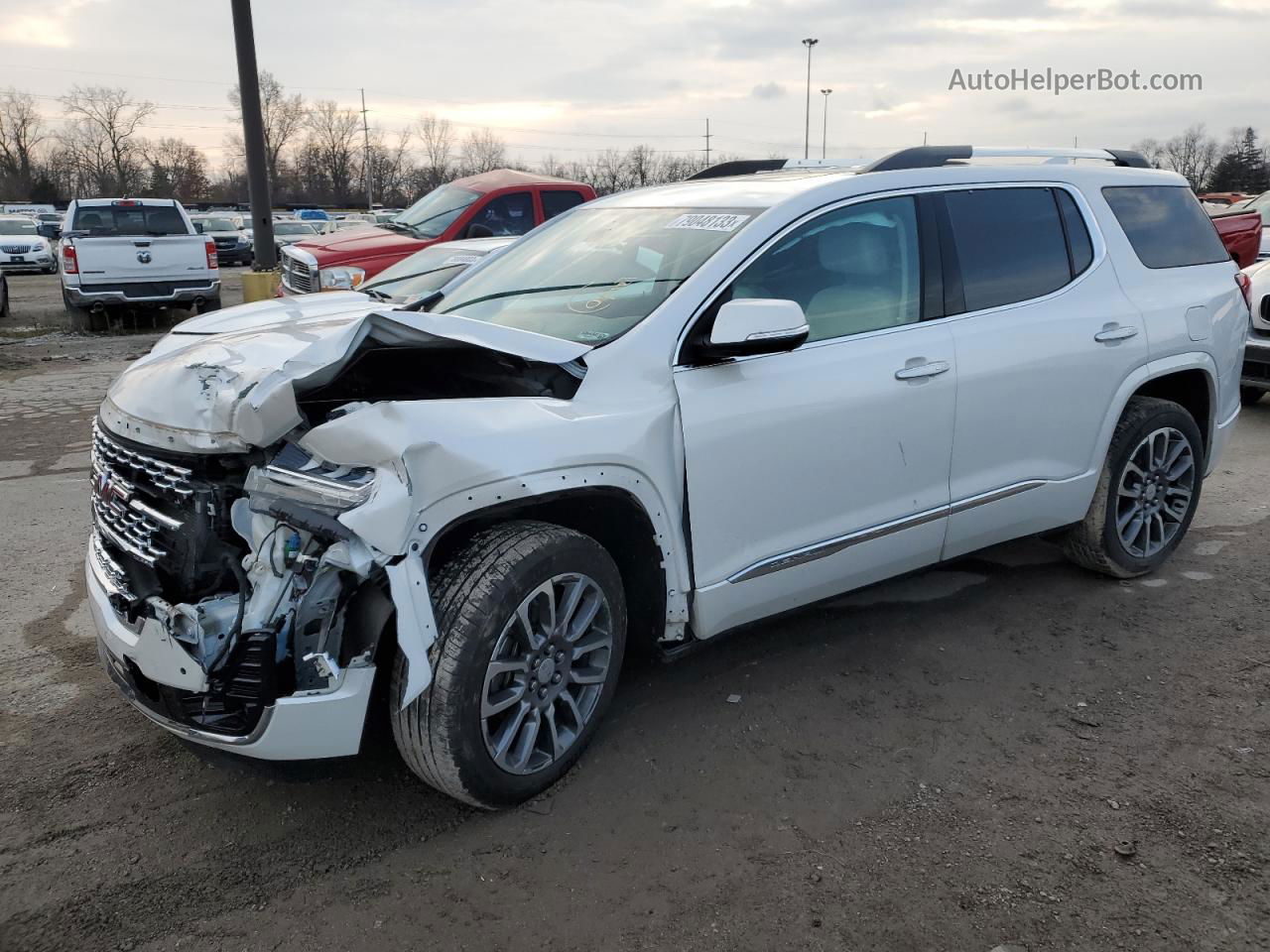 2020 Gmc Acadia Denali White vin: 1GKKNXLS6LZ115092